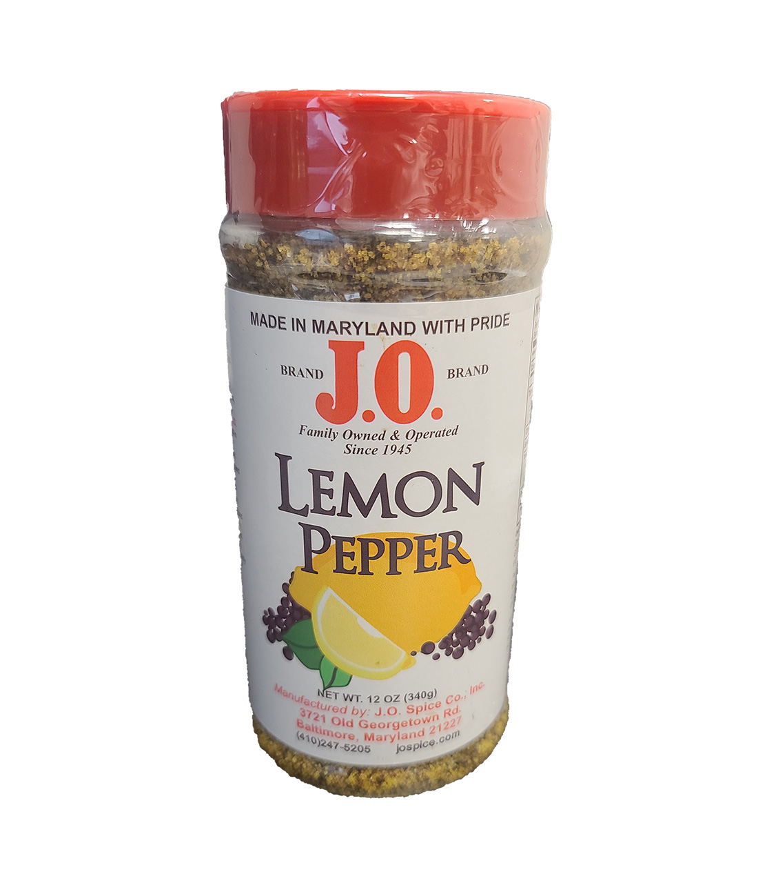 J.O. Lemon Pepper Seasoning - 12oz - Shrimp Boat OC